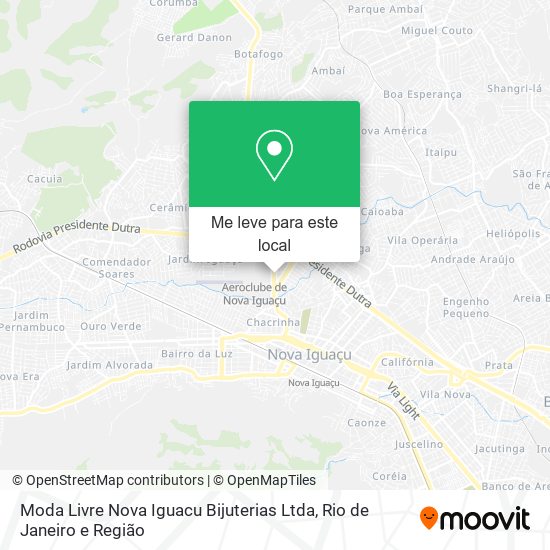 Moda Livre Nova Iguacu Bijuterias Ltda mapa