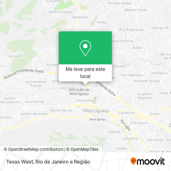 Texas West mapa