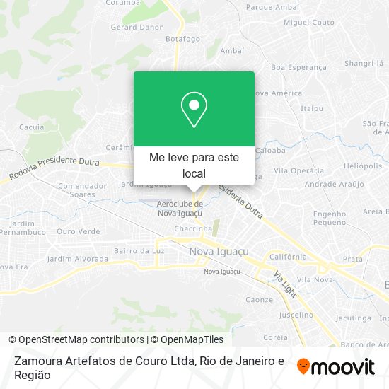 Zamoura Artefatos de Couro Ltda mapa