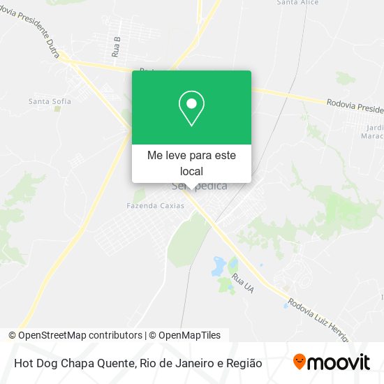 Hot Dog Chapa Quente mapa