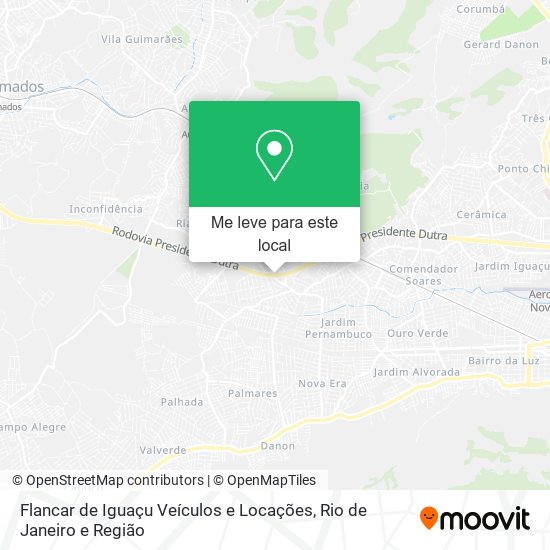 Flancar de Iguaçu Veículos e Locações mapa