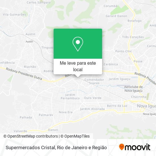 Supermercados Cristal mapa