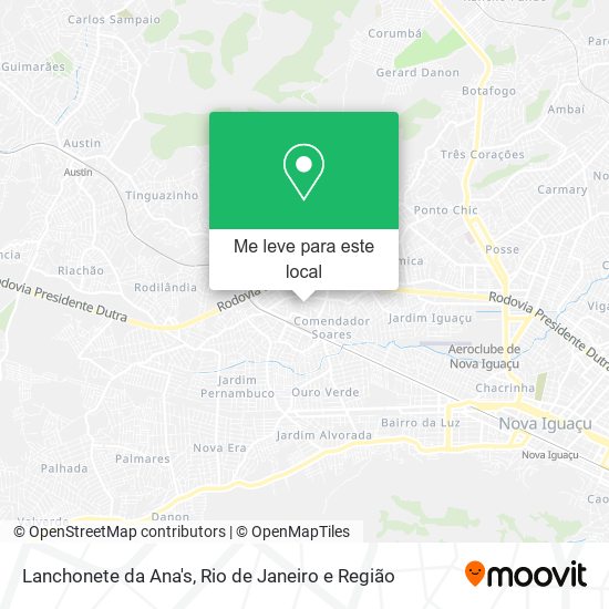 Lanchonete da Ana's mapa