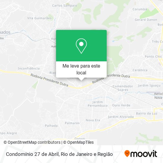 Condomínio 27 de Abril mapa