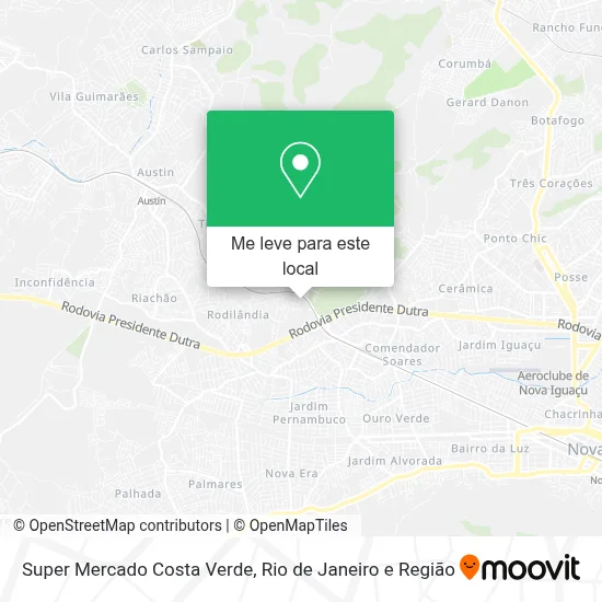 Super Mercado Costa Verde mapa