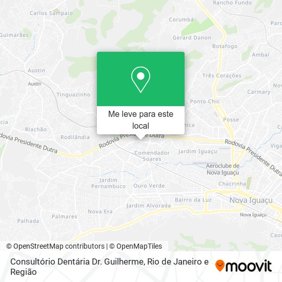 Consultório Dentária Dr. Guilherme mapa