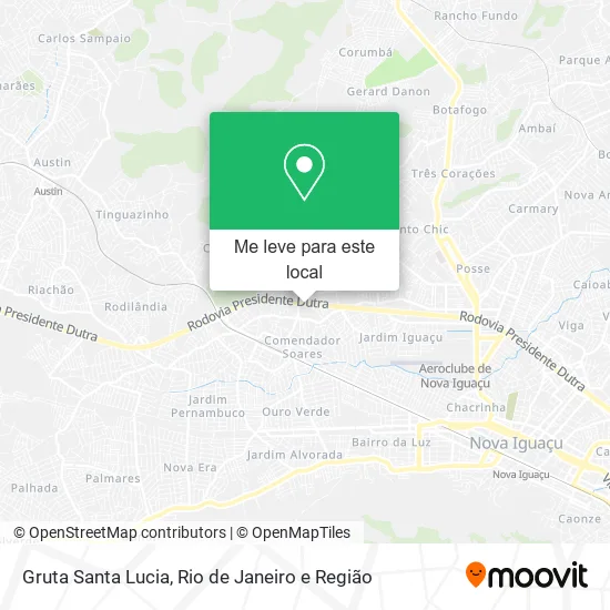 Gruta Santa Lucia mapa