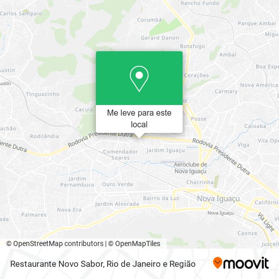 Restaurante Novo Sabor mapa