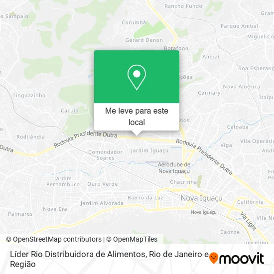 Líder Rio Distribuidora de Alimentos mapa