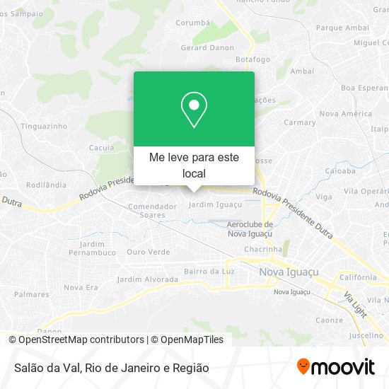 Salão da Val mapa