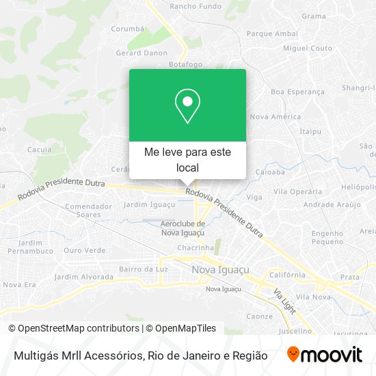 Multigás Mrll Acessórios mapa