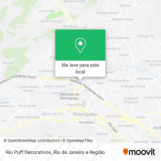 Rio Puff Decorativos mapa