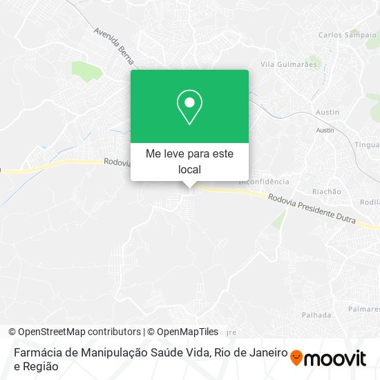 Farmácia de Manipulação Saúde Vida mapa