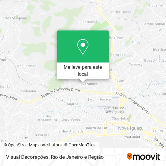 Visual Decorações mapa