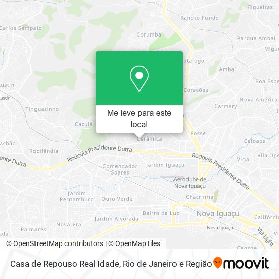 Casa de Repouso Real Idade mapa