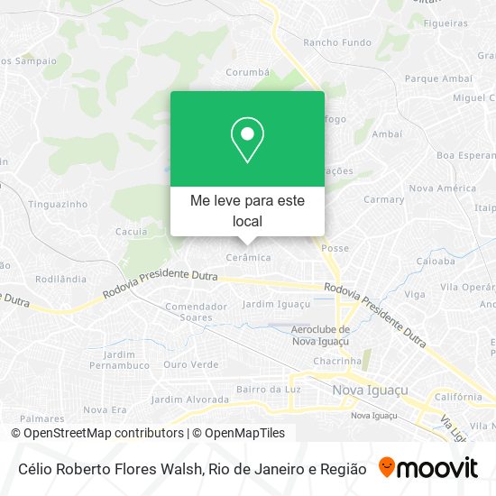 Célio Roberto Flores Walsh mapa