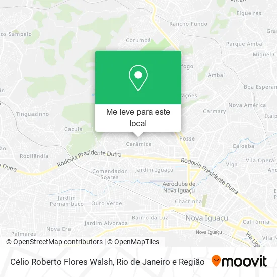 Célio Roberto Flores Walsh mapa