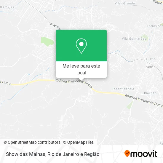 Show das Malhas mapa