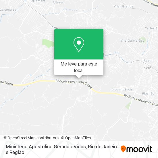 Ministério Apostólico Gerando Vidas mapa