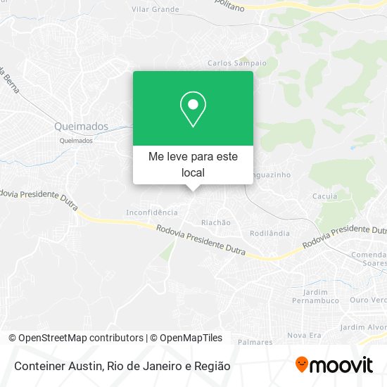 Conteiner Austin mapa