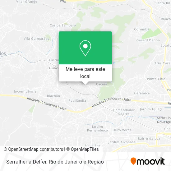 Serralheria Delfer mapa