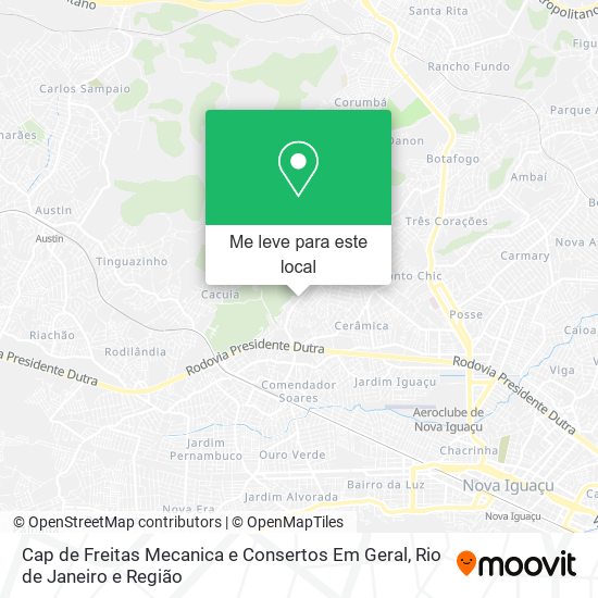 Cap de Freitas Mecanica e Consertos Em Geral mapa