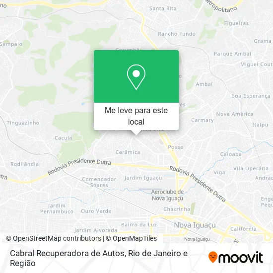Cabral Recuperadora de Autos mapa