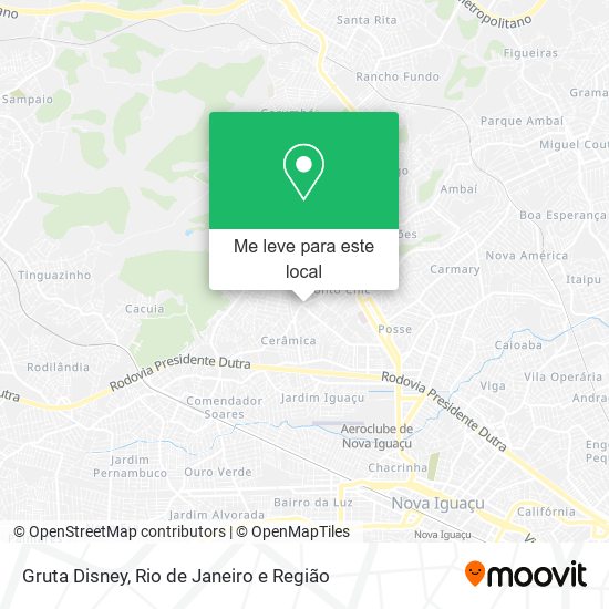 Gruta Disney mapa