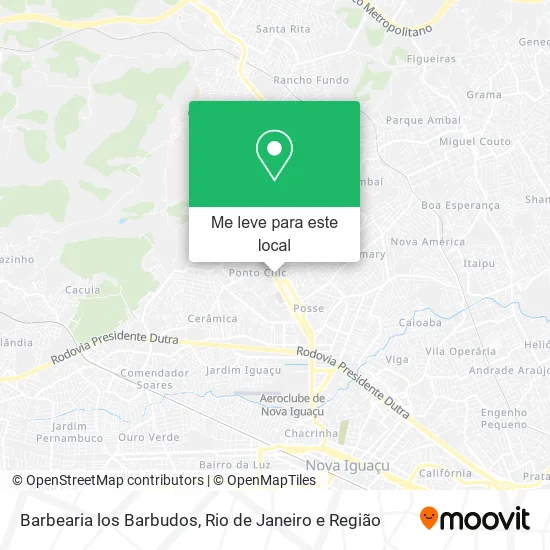 Barbearia los Barbudos mapa