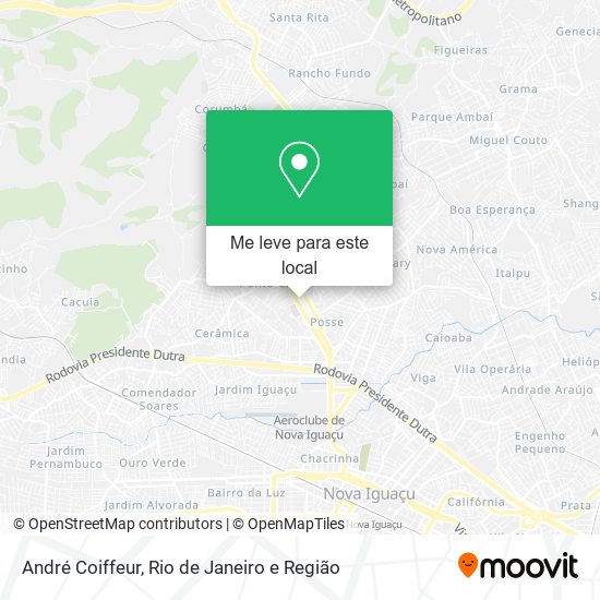 André Coiffeur mapa