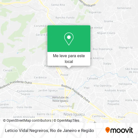 Letício Vidal Negreiros mapa