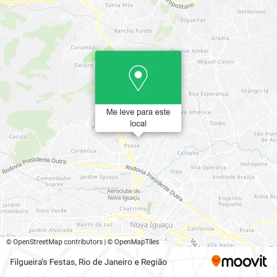 Filgueira's Festas mapa