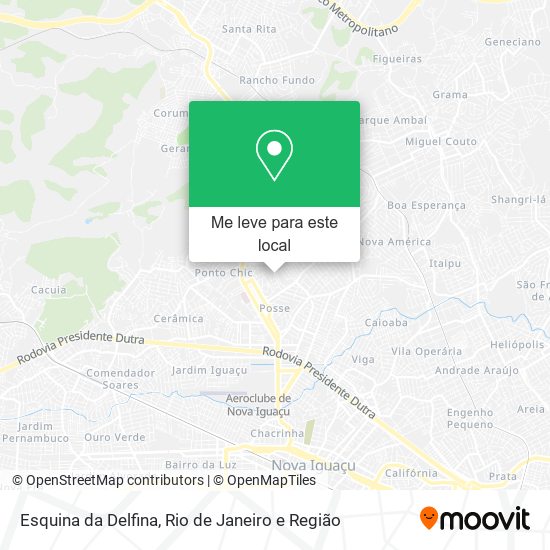 Esquina da Delfina mapa