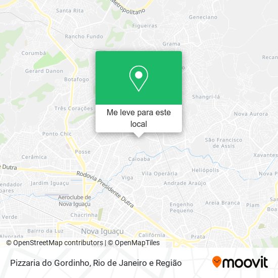 Pizzaria do Gordinho mapa