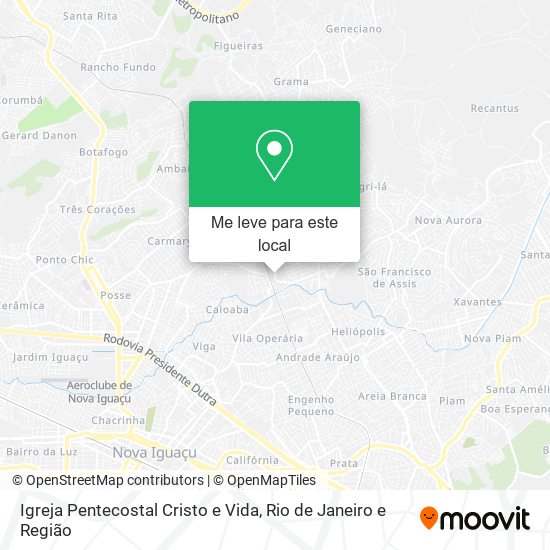 Igreja Pentecostal Cristo e Vida mapa