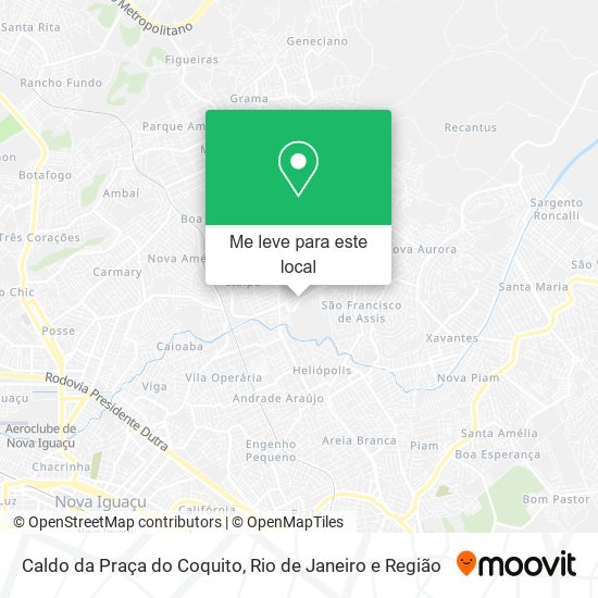 Caldo da Praça do Coquito mapa