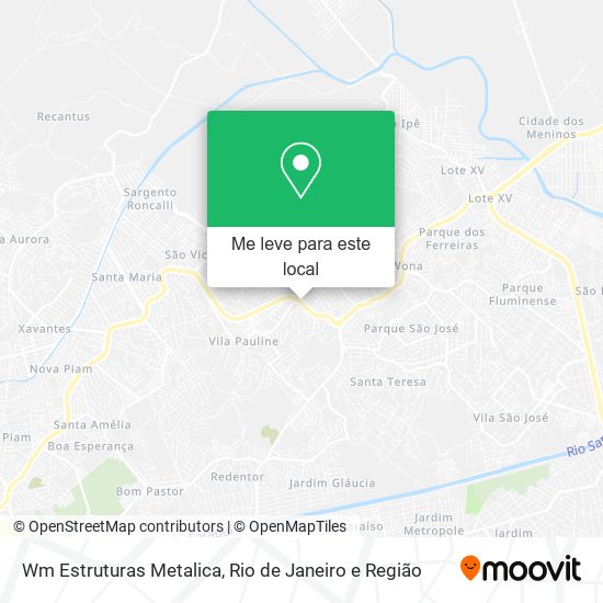Wm Estruturas Metalica mapa