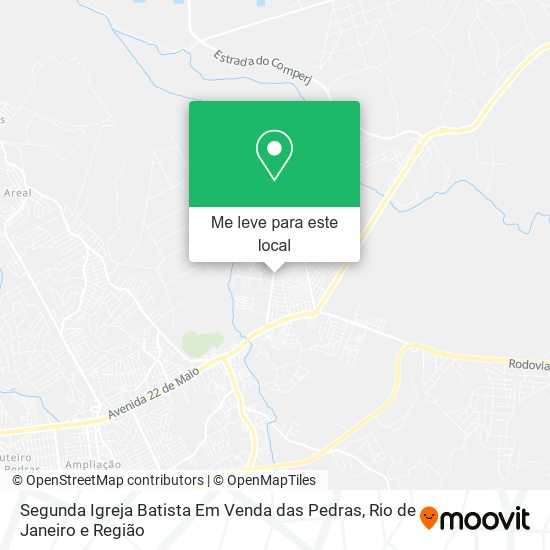 Segunda Igreja Batista Em Venda das Pedras mapa