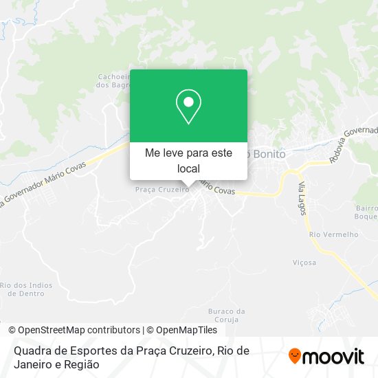 Quadra de Esportes da Praça Cruzeiro mapa