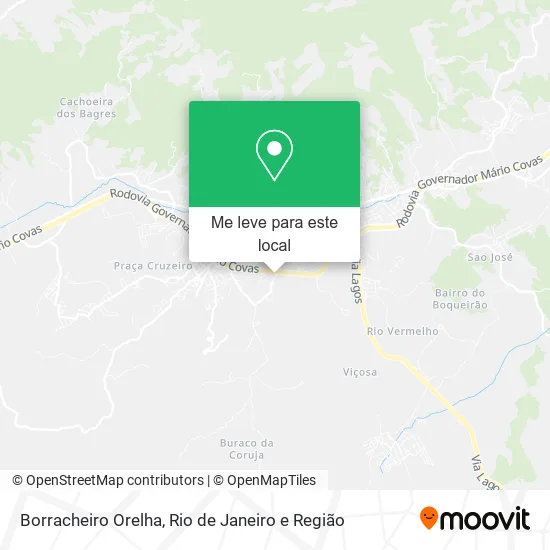 Borracheiro Orelha mapa