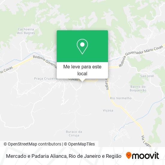 Mercado e Padaria Alianca mapa