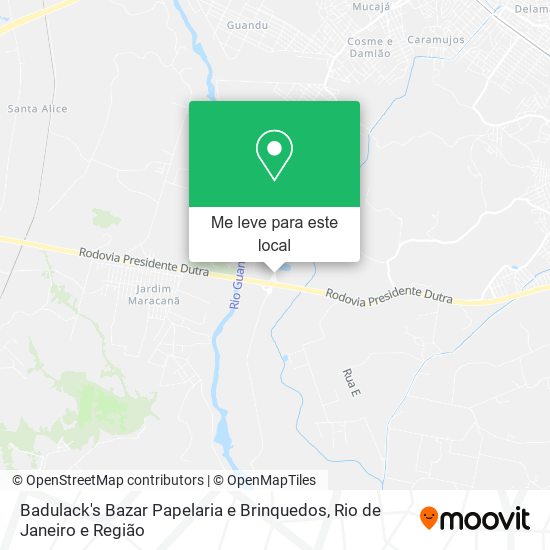 Badulack's Bazar Papelaria e Brinquedos mapa