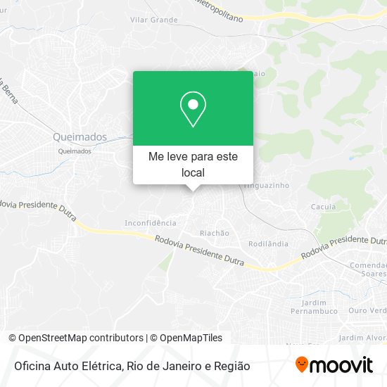 Oficina Auto Elétrica mapa