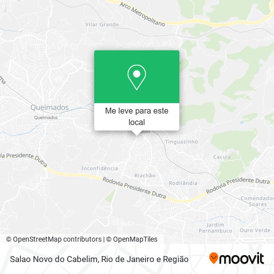 Salao Novo do Cabelim mapa