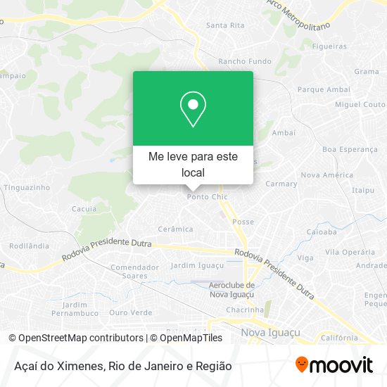 Açaí do Ximenes mapa