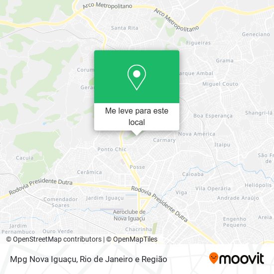 Mpg Nova Iguaçu mapa