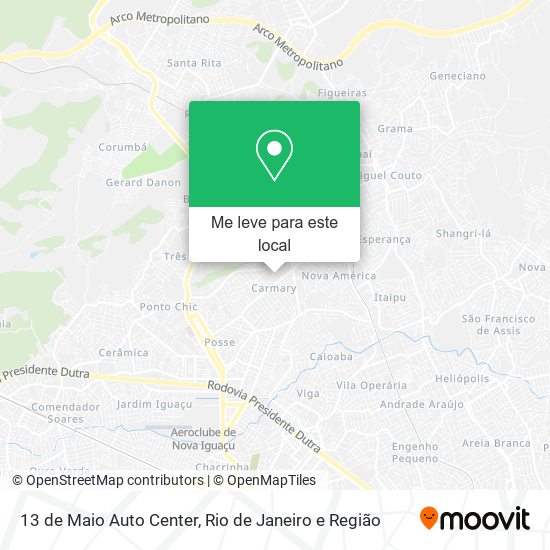 13 de Maio Auto Center mapa