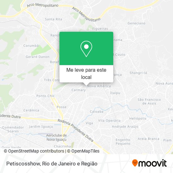 Petiscosshow mapa