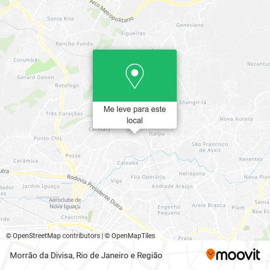 Morrão da Divisa mapa