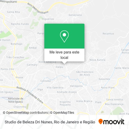 Studio de Beleza Dri Nunes mapa